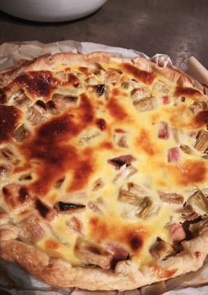 Une photo de Tarte à la rhubarbe