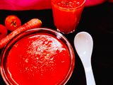 टमाटर गाजर सूप (Tomato Carrot Soup Recipe in Hindi)