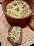 Γαλλικό μαλακό τυρί Camembert στο φούρνο
