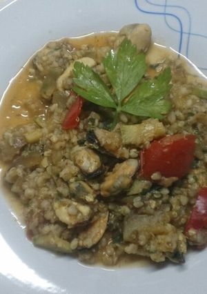Φωτογραφία της συνταγής Φαγοκινότο με μύδια και λαχανικά... Άκρως καλοκαιρινό φαγητό