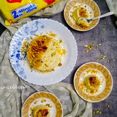 A picture of Maggi Milk Pudding.