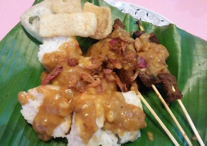 Standar Resep praktis membuat Sate daging kuah Padang (sate Padang) #pr_sate hidangan Hari Raya  menggugah selera