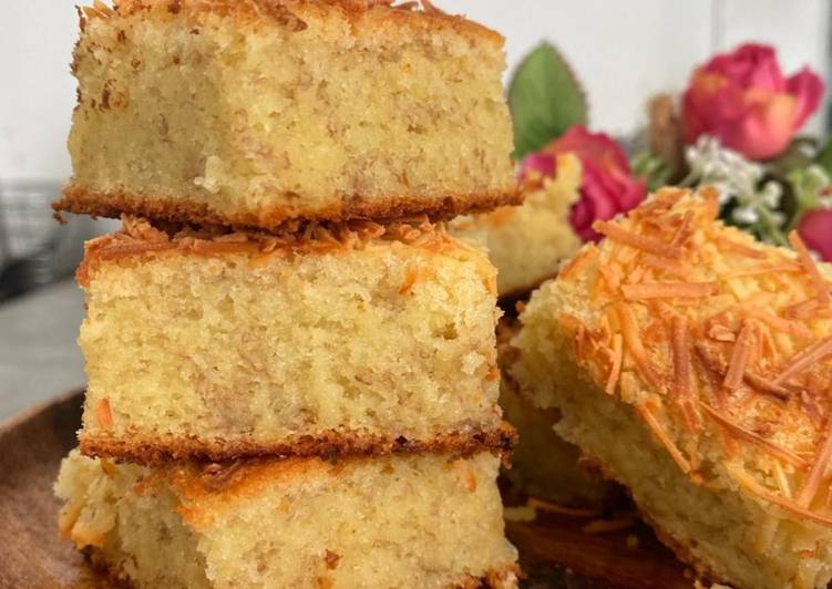 Resep Cake Pisang Keju - lembut dan moist banget Anti Gagal