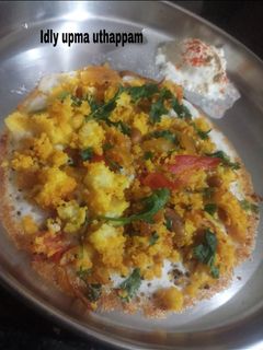 இட்லி உப்மா ஊத்தாப்பம் (Idli Upma Recipe in Tamil) செய்முறை முக்கிய புகைப்படம்