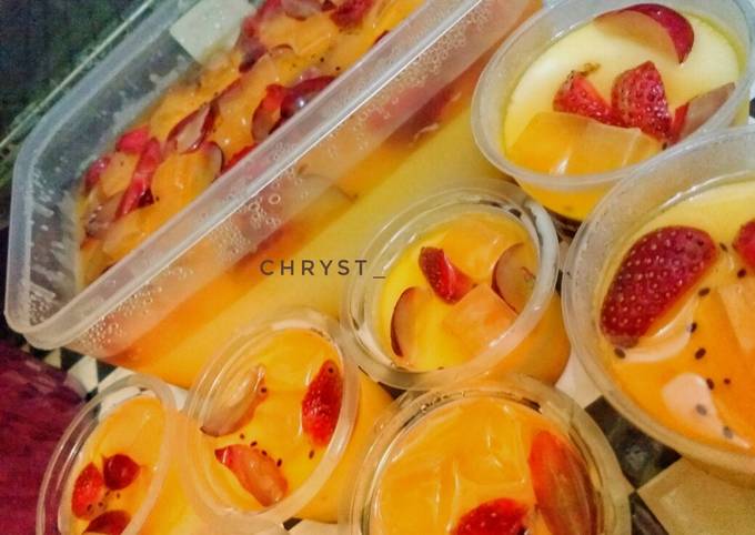Resep Puding sutra tuty fruity Anti Gagal