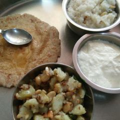 A picture of Aloo ki sukhi sabji.