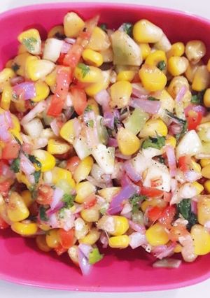 A picture of Corn mint salad.