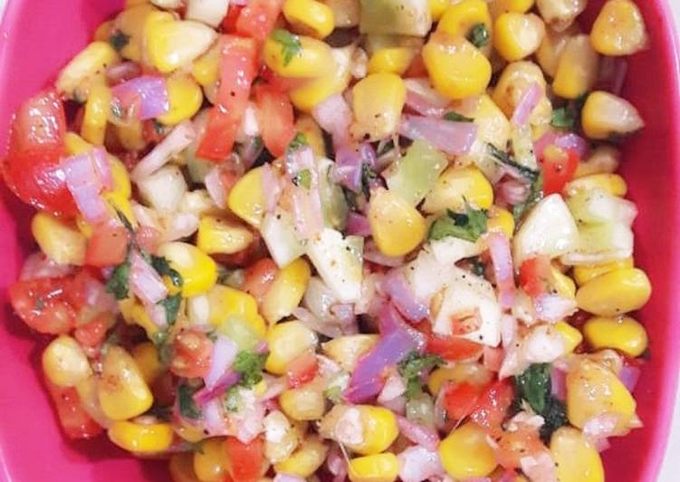 Recipe of Quick Corn mint salad