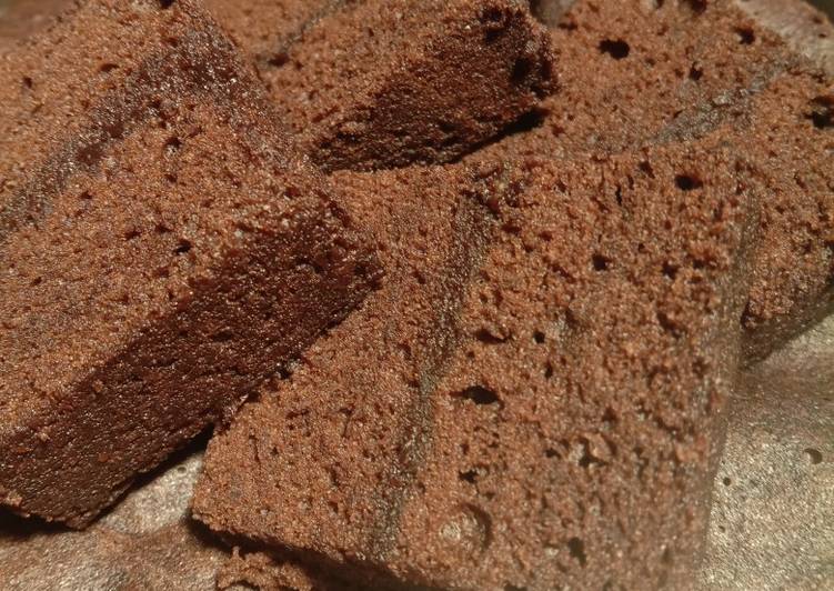 dari awal hingga akhir Menyiapkan Brownies Kukus ala Amanda Brownies Jadi, Enak