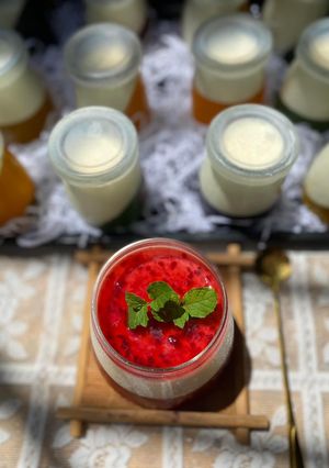 Hình của món Panna cotta.