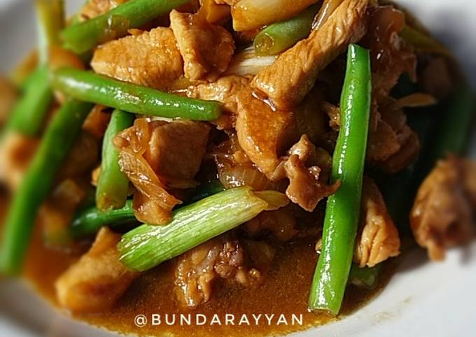 Resep Tumis Buncis Saori Ayam Fillet Oleh Bunda Rayyan Cookpad