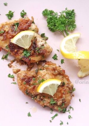 Foto resep Chicken Breast with Lemon Butter Sauce
