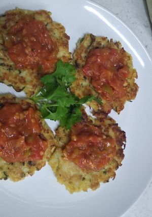 A picture of Cauliflower fritters.