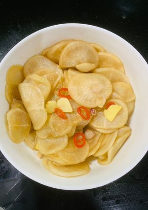 Hình của món Củ cải muối xổi.