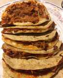 Quesadillas de chicharrón prensado