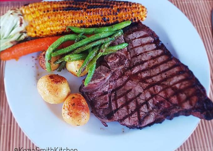 Recipe of Any-night-of-the-week Tbone Steak (simple and delicious)