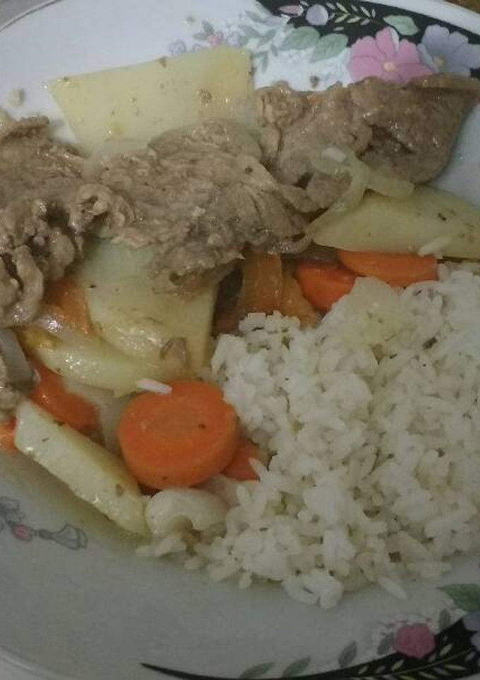 Una foto de Carne en Bistec