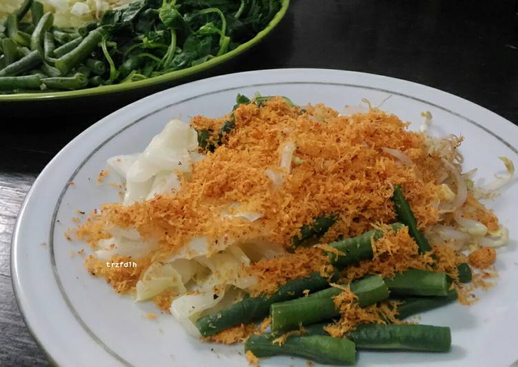 Resep masakan Urap Sayuran (kelapa sangrai) | Bahan Membuat Urap Sayuran (kelapa sangrai) Yang Mudah Dan Praktis