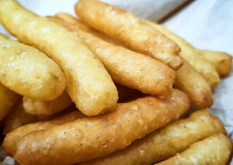 makanan Jari- jari kentang keju Anti Gagal