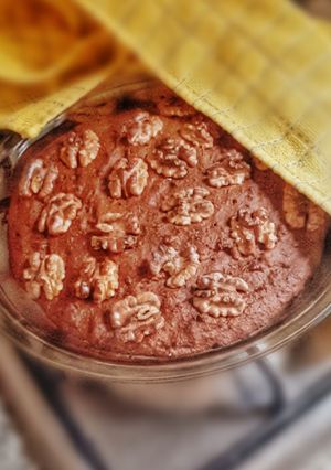 Una foto de Brownie vegano saludable