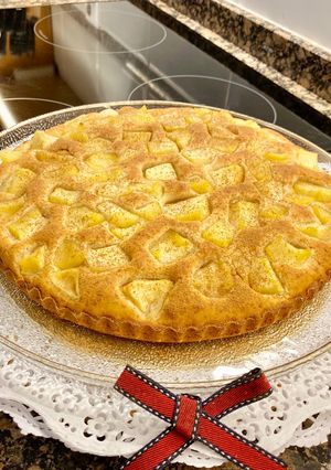Una foto de Pastel de manzana muy esponjoso “sin gluten, sin azúcar”