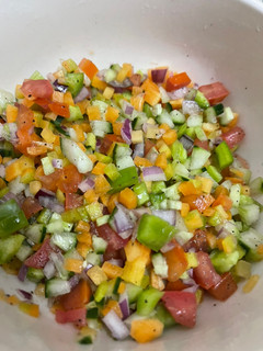 A picture of Vegetable salsa.