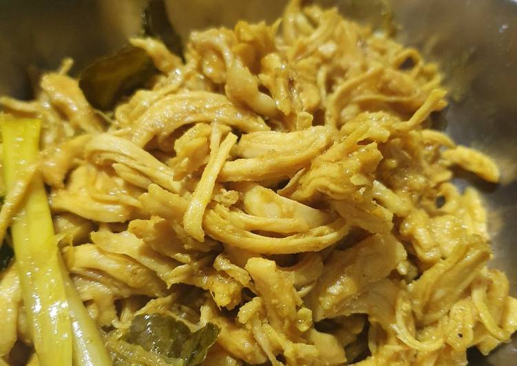 DICOBA@ Resep Ayam Suwir Manis Gurih Mantap masakan sehari hari