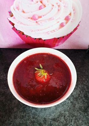 Une photo de Coulis de fruits rouges