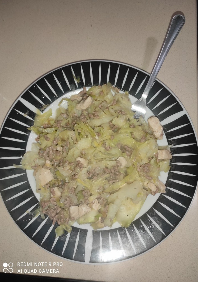 Una foto de Repollo con ternera