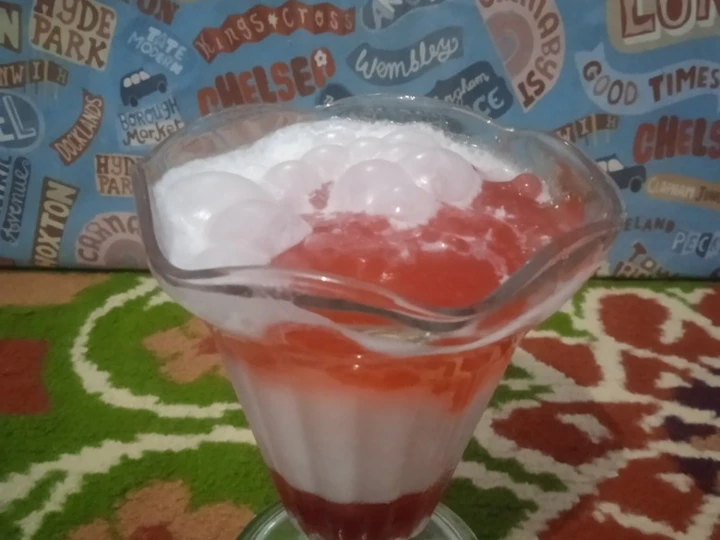Cara Mudah Membikin Resep Es Bubur Mutiara Merah Putih yang  Bikin Ketagihan Anti Ribet, Lezat