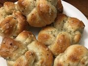 A picture of garlic cheesy balls