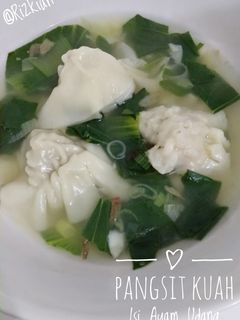 Foto resep Pangsit Kuah Isi Ayam Udang