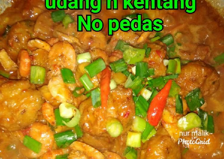 Resep Sambel goreng kentang n udang no pedas, Lezat