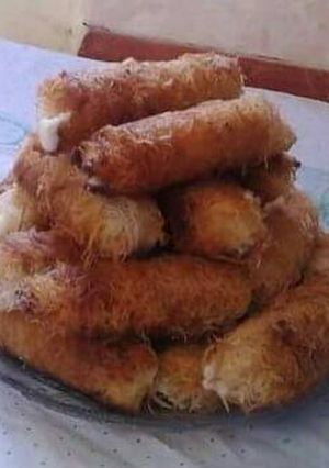 صورة لوصفة اصابع كنافه بالقشطه