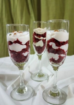 Una foto de Copas red velvet