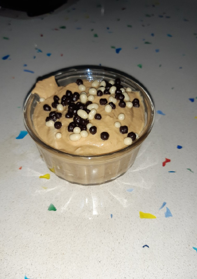Una foto de Mousse dulce de leche fit
