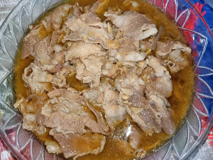 Langkah Mudah untuk Membuat Resep Slice Beef Teriyaki / Daging Slice yang Bikin Ngiler Anti Ribet, Mantap