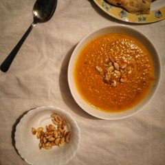 A picture of Pumpkin Soup.
