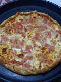 Tarta básica de jamón y queso