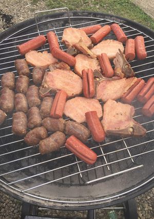 Una foto de Parrilla de embutidos dominicanos
