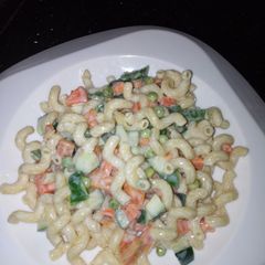 A picture of Macaroni salad.