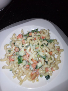 A picture of Macaroni salad.