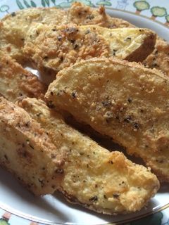 Foto resep Potato wedges yang lebih mirip potato crispy 😁😂
