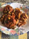 Albóndigas de cerdo a la jardinera