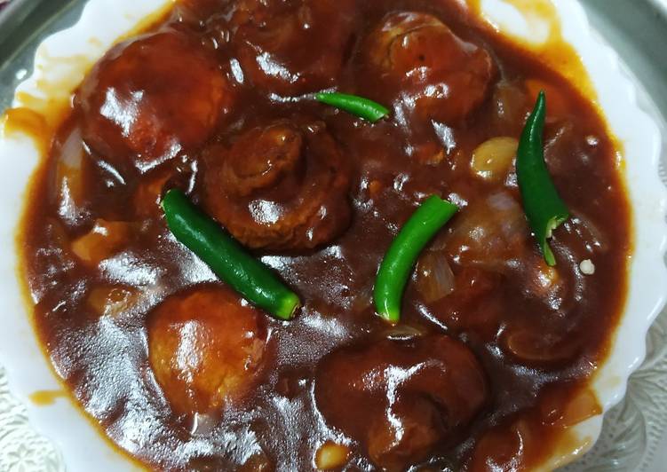 Steps to Make Homemade Mushroom Manchurian