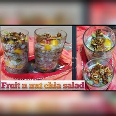 A picture of Fruit and nut chia salad.