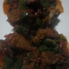 A picture of Spicy Peppered beef.