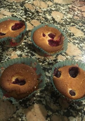 Una foto de Cupcakes de arándanos