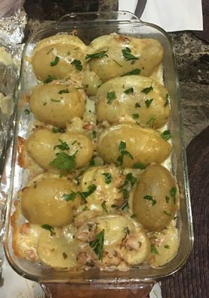 Una foto de Papas rellenas al horno