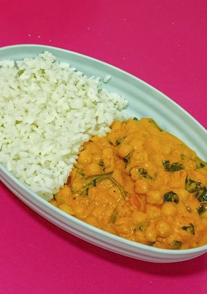 Una foto de Curry de garbanzos